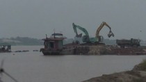 Cát được đưa vào các bến trái phép ven để tại xã Đông Ninh để đi tiêu thụ. Ảnh Phan Thiên Cát được đưa vào các bến trái phép ven để tại xã Đông Ninh để đi tiêu thụ. Ảnh Phan Thiên