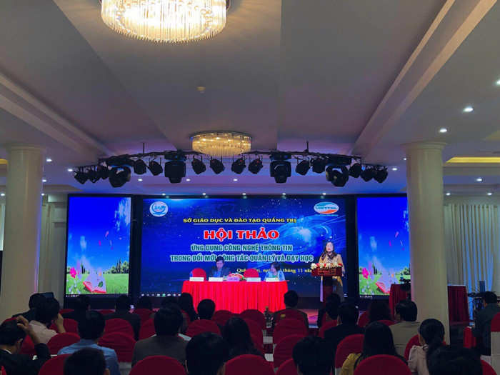 Hội thảo ứng dụng công nghệ thông tin trong đổi mới công tác quản lý và dạy học của Sở Giáo dục và Đào tạo Quảng Trị. Hội thảo ứng dụng công nghệ thông tin trong đổi mới công tác quản lý và dạy học của Sở Giáo dục và Đào tạo Quảng Trị.