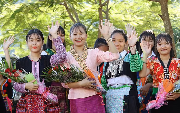 Học sinh trường Trung học phổ thông nội trú Sơn La. Ảnh minh họa: Nhandan.vn