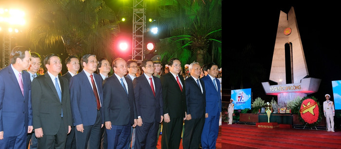Lãnh đạo Đảng và Nhà nước kính viếng. (Ảnh: VGP) Lãnh đạo Đảng và Nhà nước kính viếng. (Ảnh: VGP)