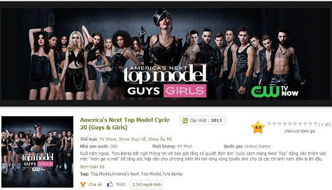 America's Next Top Model Cycle 20 đứng ở vị trí thứ 2 America's Next Top Model Cycle 20 đứng ở vị trí thứ 2