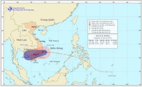 Chùm ảnh đường đi và vị trí cơn bão Chùm ảnh đường đi và vị trí cơn bão