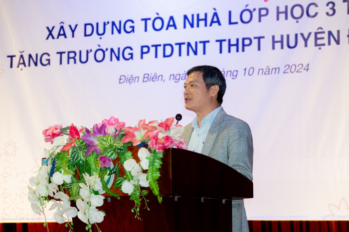 Ông Nguyễn Việt Hanh, Phó Tổng Giám đốc BAC A BANK phát biểu tại buổi lễ. DSC01858.jpg