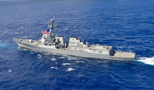 Tàu khu trục tên lửa USS William P. Lawrence, ảnh: public.navy.mil.
