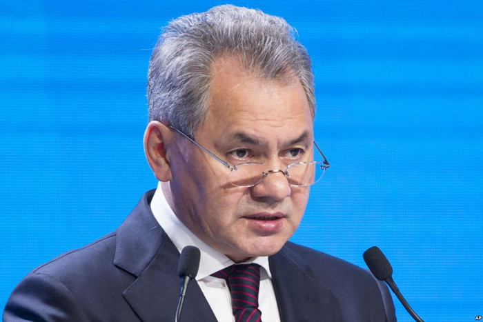 Bộ trưởng Quốc phòng Nga Sergei Shoigu, ảnh: VOA. Bộ trưởng Quốc phòng Nga Sergei Shoigu, ảnh: VOA.