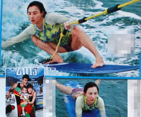 Tạo hình phản cảm của bà mẹ hai con Trương Bá Chi Tạo hình phản cảm của bà mẹ hai con Trương Bá Chi