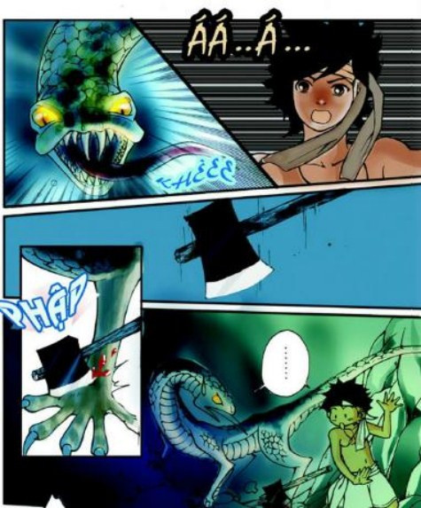 Thạch Sanh đánh nhau với chằn tinh. >>Truyện "Cây tre trăm đốt": Con gái Phú ông "mua chồng" ngoài chợ >>Vợ Mai An Tiêm dùng nhan sắc bẫy cá về thịt >>Bản hiếu học ở cuối trời Tây Bắc >>Những hình ảnh ấn tượng về trẻ em ở Trường Sa >>Những trò chơi thuở ấu thơ của học trò