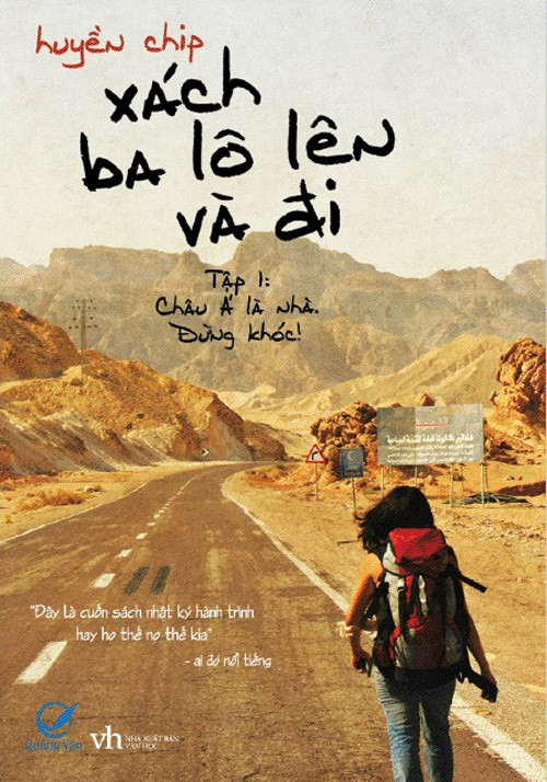 Bìa cuốn sách: "Xách ba lô lên và đi". Bìa cuốn sách: "Xách ba lô lên và đi".