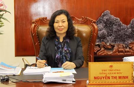 Thứ trưởng, Tổng giám đốc Bảo hiểm xã hội Việt Nam Nguyễn Thị Minh. Ảnh: Bảo hiểm xã hội Việt Nam