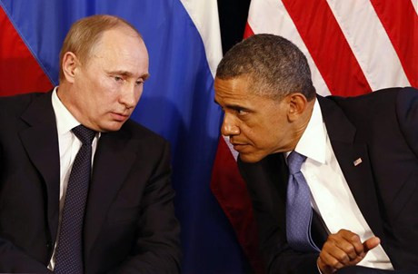 Tổng thống Nga Vladimir Putin và người đồng cấp Mỹ Barack Obama. Tổng thống Nga Vladimir Putin và người đồng cấp Mỹ Barack Obama.