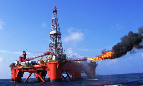 Dàn khoan của công ty CNOOC. Dàn khoan của công ty CNOOC.