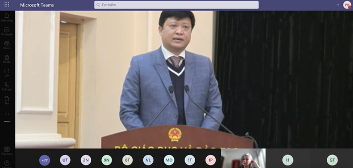 Phó Giáo sư Phạm Mạnh Hà phát biểu tại Hội nghị. (Ảnh chụp màn hình) Phó Giáo sư Phạm Mạnh Hà phát biểu tại Hội nghị. (Ảnh chụp màn hình)
