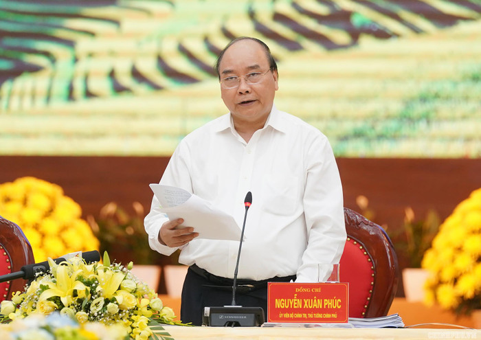 Thủ tướng phát biểu chỉ đạo. Ảnh: VGP Thủ tướng phát biểu chỉ đạo. Ảnh: VGP