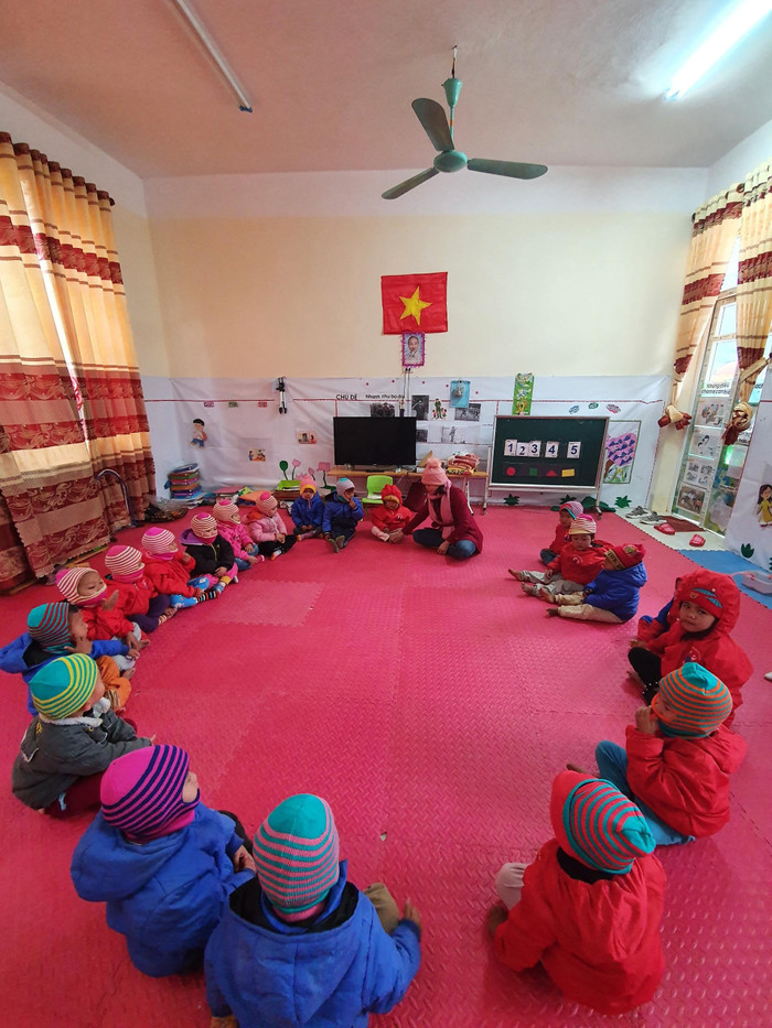 Trường Mầm non biên cương Pa Ủ ấm ám giữa mùa đông giá rét Trường Mầm non biên cương Pa Ủ ấm ám giữa mùa đông giá rét