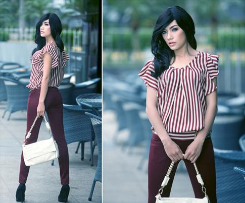 Tina Tình nhìn ấn tượng và lạ lẫm với mái tóc giả uốn xoăn nhẹ (Theo kienthucgiadinh) Tina Tình nhìn ấn tượng và lạ lẫm với mái tóc giả uốn xoăn nhẹ (Theo kienthucgiadinh)