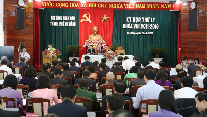 Kỳ họp lần thứ 17 HĐND TP Đà Nẵng khóa VIII. Ảnh T.L Kỳ họp lần thứ 17 HĐND TP Đà Nẵng khóa VIII. Ảnh T.L