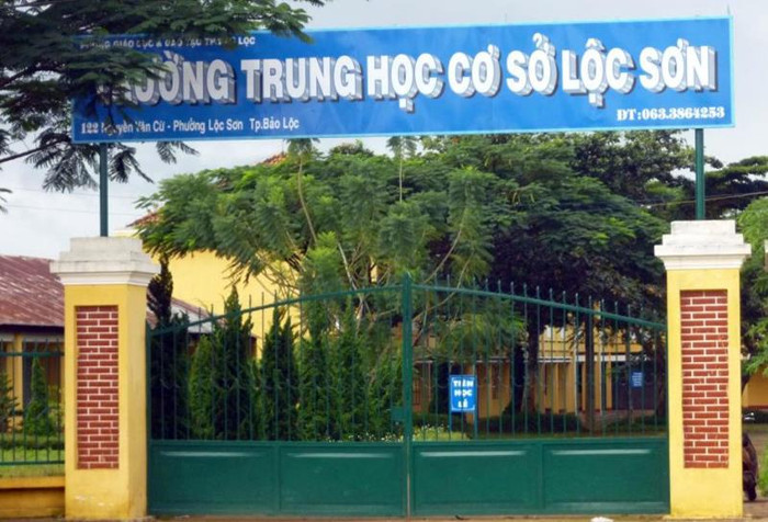 Trường Trung học cơ sở Lộc Sơn. (Ảnh: Công Minh) Trường Trung học cơ sở Lộc Sơn. (Ảnh: Công Minh)
