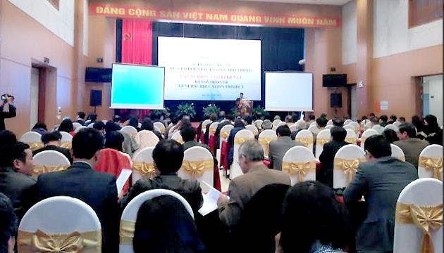 Chiều 17/1, tại Hà Nội, Bộ Giáo dục và Đào tạo phối hợp Ngân hàng Thế giới tổ chức Hội nghị khởi động dự án hỗ trợ đổi mới giáo dục phổ thông. Ảnh: Báo Nhân Dân. Chiều 17/1, tại Hà Nội, Bộ Giáo dục và Đào tạo phối hợp Ngân hàng Thế giới tổ chức Hội nghị khởi động dự án hỗ trợ đổi mới giáo dục phổ thông. Ảnh: Báo Nhân Dân.