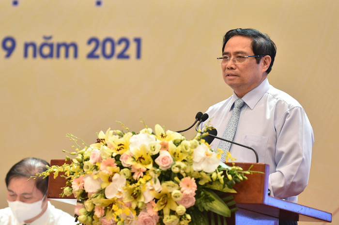 Thủ tướng phát biểu. Ảnh: VGP