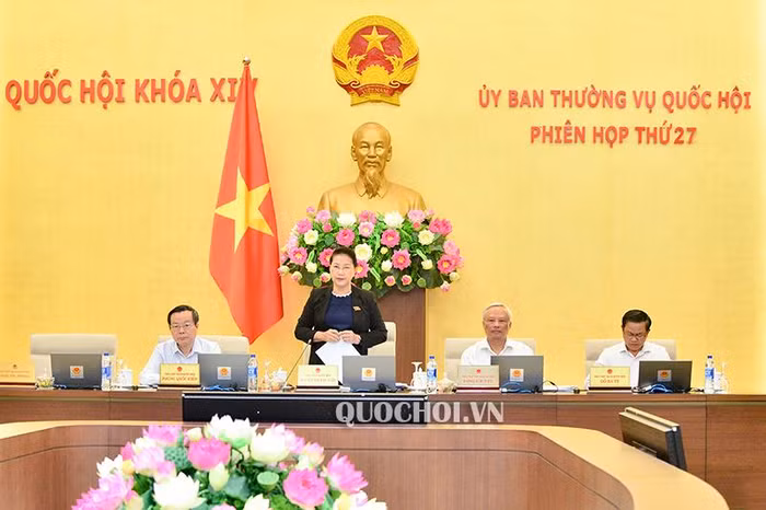 Chủ tịch Quốc hội Nguyễn Thị Kim Ngân phát biểu khai mạc. (Ảnh: Quochoi.vn)