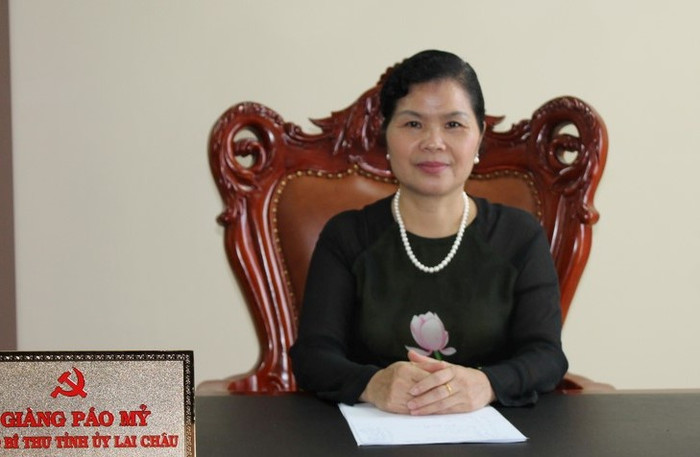 Bà Giàng Páo Mỷ - Bí thư tỉnh ủy Lai Châu. Bà Giàng Páo Mỷ - Bí thư tỉnh ủy Lai Châu.