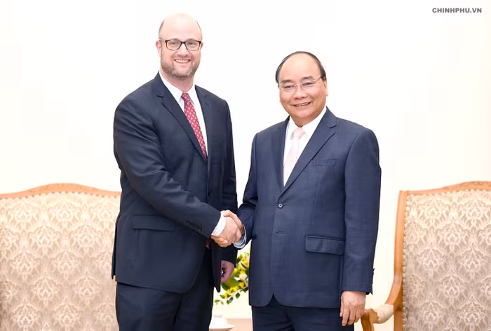 Thủ tướng tiếp đoàn doanh nghiệp Hoa Kỳ. (Ảnh: VGP)