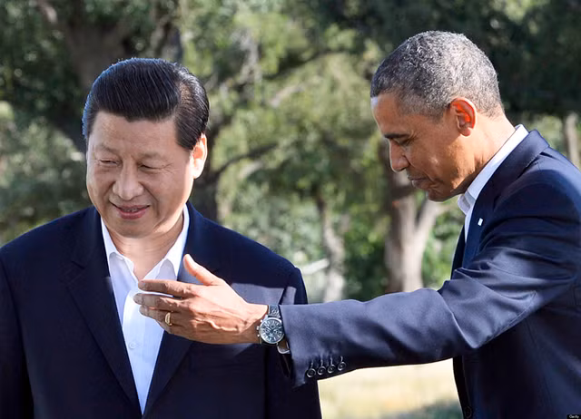 Tổng thống Mỹ Barack Obama và Chủ tịch Trung Quốc Tập Cận Bình. Ảnh: Vivalanka.