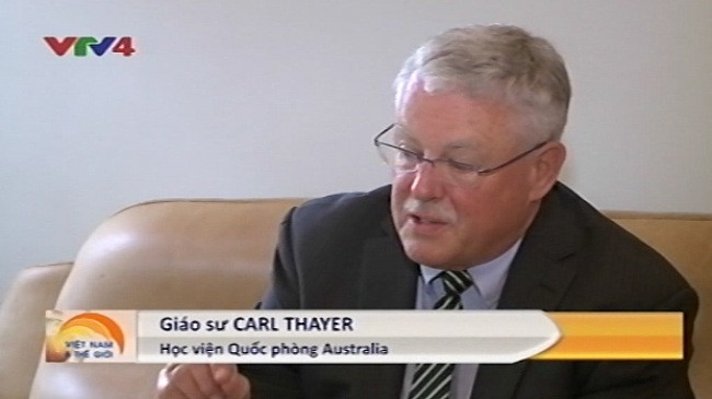 Giáo sư Carl Thayer, ảnh: VTV.
