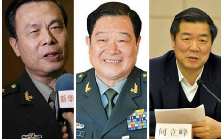 Những thuộc cấp tâm phúc của ông Tập Cận Bình từ Phúc Kiến: Sái Anh Đĩnh, Triệu Khắc Thạch, Hà Lập Phong, ảnh: SCMP. Những thuộc cấp tâm phúc của ông Tập Cận Bình từ Phúc Kiến: Sái Anh Đĩnh, Triệu Khắc Thạch, Hà Lập Phong, ảnh: SCMP.