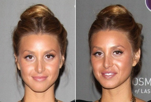 Whitney Port mắc lỗi trang điểm quá nhợt nhạt, vì thế nó càng làm mất điểm mái tóc được búi giản đơn của cô nàng. Whitney Port mắc lỗi trang điểm quá nhợt nhạt, vì thế nó càng làm mất điểm mái tóc được búi giản đơn của cô nàng.