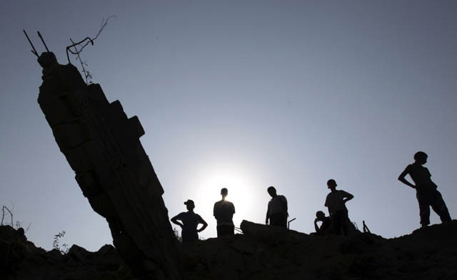 Dải Gaza điêu tàn vì các cuộc không kích của Israel (hình minh họa)