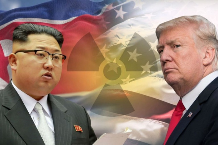 Chủ tịch Cộng hòa dân chủ nhân dân Triều Tiên Kim Jong-un và Tổng thống Hiệp chúng quốc Hoa Kỳ Donald Trump, ảnh minh họa: GBC. Chủ tịch Cộng hòa dân chủ nhân dân Triều Tiên Kim Jong-un và Tổng thống Hiệp chúng quốc Hoa Kỳ Donald Trump, ảnh minh họa: GBC.