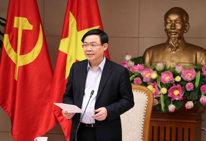 Phó Thủ tướng Vương Đình Huệ chủ trì cuộc họp. Ảnh: VGP Phó Thủ tướng Vương Đình Huệ chủ trì cuộc họp. Ảnh: VGP