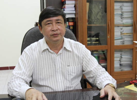 Ông Bùi Văn Tiếng, Trưởng Ban Tổ chức Thành ủy Đà Nẵng, Chủ tịch Hội Khoa học lịch sử TP Đà Nẵng. Ảnh H.Q