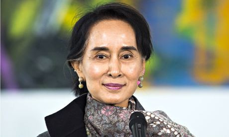 Bà Aung San Suu Kyi, ảnh: The Guardian. Bà Aung San Suu Kyi, ảnh: The Guardian.