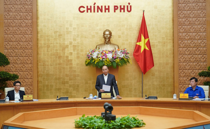 Thủ tướng Nguyễn Xuân Phúc phát biểu tại cuộc làm việc. Ảnh: VGP Thủ tướng Nguyễn Xuân Phúc phát biểu tại cuộc làm việc. Ảnh: VGP
