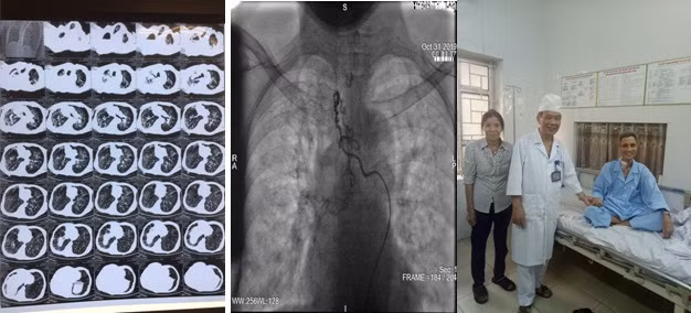 Cụ ông vừa được cứu sống.