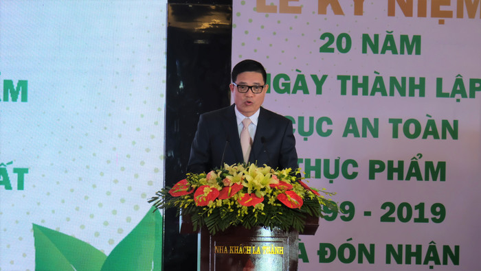 Cục trưởng Cục An toàn thực phẩm - Nguyễn Thanh Phong phát biểu tại hội nghị. Ảnh: LC Cục trưởng Cục An toàn thực phẩm - Nguyễn Thanh Phong phát biểu tại hội nghị. Ảnh: LC