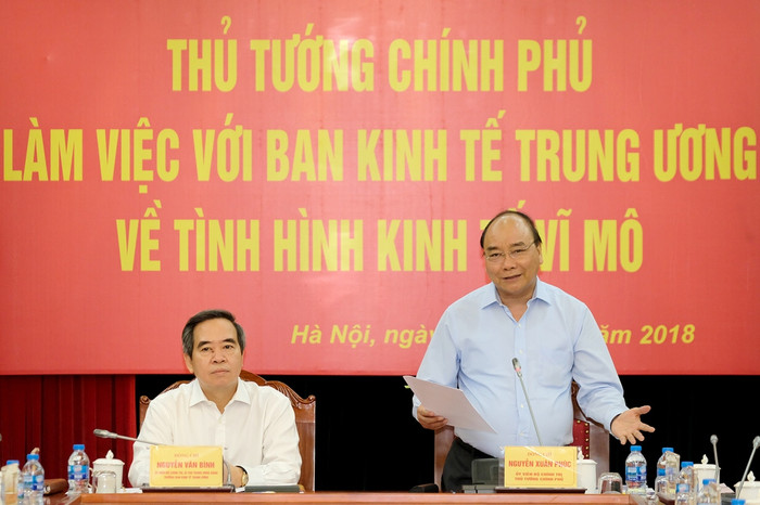 Thủ tướng phát biểu tại buổi làm việc. (Ảnh: VGP) Thủ tướng phát biểu tại buổi làm việc. (Ảnh: VGP)