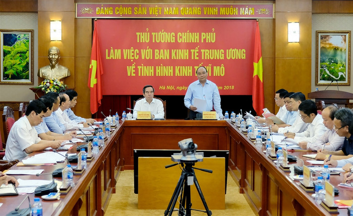 Quang cảnh buổi làm việc. (Ảnh: VGP) Quang cảnh buổi làm việc. (Ảnh: VGP)