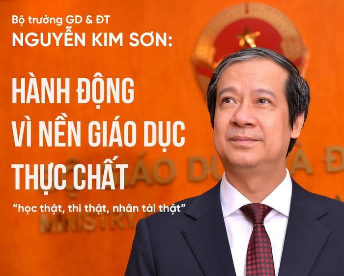 Bộ trưởng Bộ Giáo dục và Đào tạo Nguyễn Kim Sơn khẳng định ngành giáo dục sẽ tập trung thực hiện tốt những định hướng quan trọng mà Thủ tướng Chính phủ đã chỉ đạo (ảnh: Bộ Giáo dục và Đào tạo) Bộ trưởng Bộ Giáo dục và Đào tạo Nguyễn Kim Sơn khẳng định ngành giáo dục sẽ tập trung thực hiện tốt những định hướng quan trọng mà Thủ tướng Chính phủ đã chỉ đạo (ảnh: Bộ Giáo dục và Đào tạo)