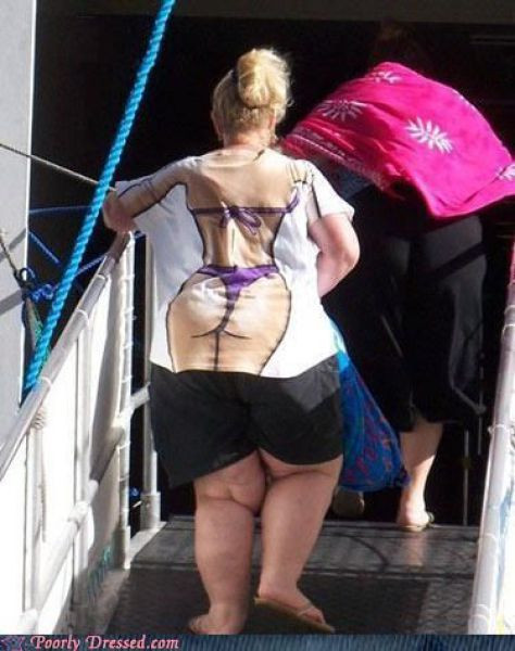 Dùng trang phục để "che khéo" thân hình quá khổ.