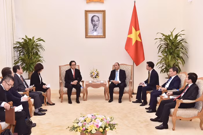 Quang cảnh buổi tiếp. (Ảnh: VGP)