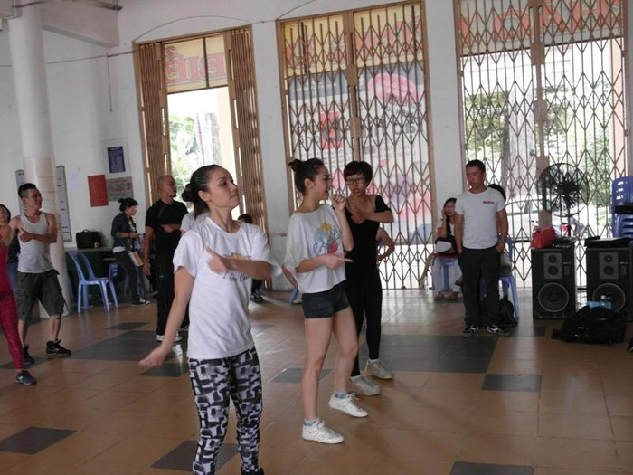 Minh Hằng tập luyện khá hăng say…>>Bộ ảnh cưới đẹp lung linh của Đoan Trang