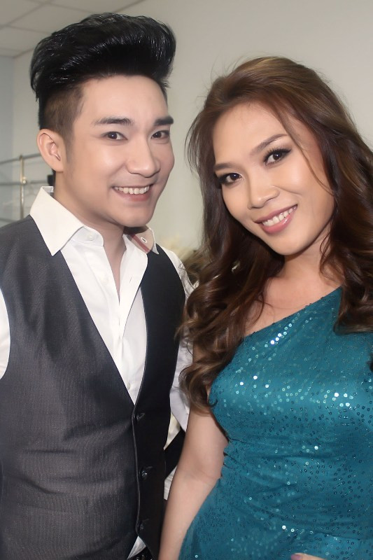 Quang Hà rất vui khi gặp ca sĩ anh rất yêu mến: Mỹ Tâm.