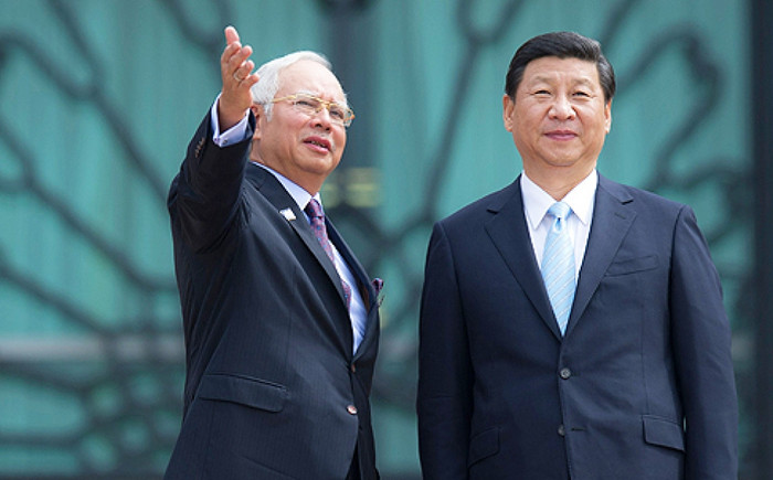 Thủ tướng Malaysia Najib Razak và Chủ tịch Trung Quốc Tập Cận Bình.