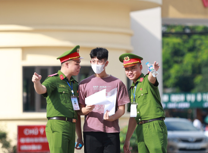 Thí sinh tham dự kỳ thi đánh giá của Bộ Công an năm 2024. Ảnh: Bộ Công an Thí sinh tham dự kỳ thi đánh giá của Bộ Công an năm 2024. Ảnh: Bộ Công an