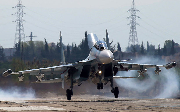 Su-30 tham chiến tại Syria, ảnh: The Telegraph. Su-30 tham chiến tại Syria, ảnh: The Telegraph.