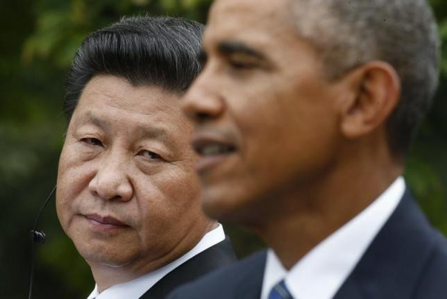 Ông Tập Cận Bình và ông Obama trong cuộc họp báo chung, ảnh: Reuters. Ông Tập Cận Bình và ông Obama trong cuộc họp báo chung, ảnh: Reuters.
