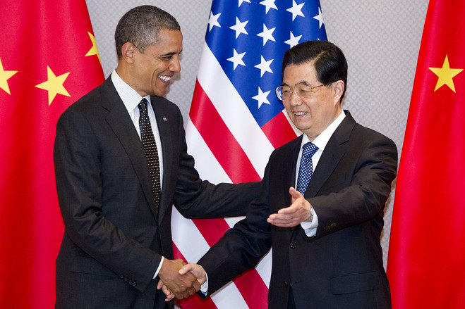 Ông Obama và ông Hồ Cẩm Đào, ảnh: The Wall Street Journal. Ông Obama và ông Hồ Cẩm Đào, ảnh: The Wall Street Journal.